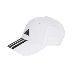 Gorra deportiva Adidas béisbol blanca bordada